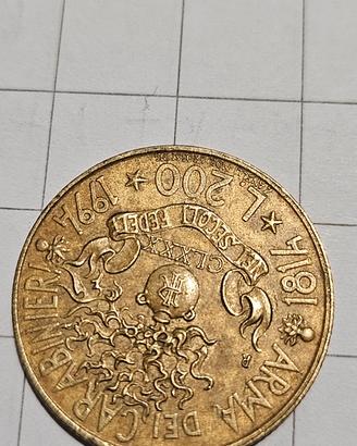 200 lire anniversario carabinieri 