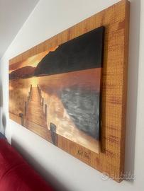 Quadro decorativo effetto tramonto – atmosfera cal