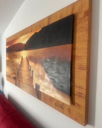 Quadro decorativo effetto tramonto – atmosfera cal