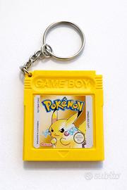 Portachiavi ispirato a game boy pokemon giallo