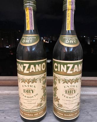 Cinzano Extra Dry Vermouth (2 Bottiglie Vintage)