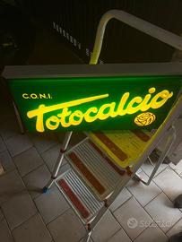 Insegna luminosa vintage “Totocalcio” C.O.N.I orig