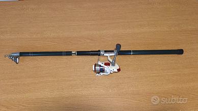 Canna e mulinello da pesca