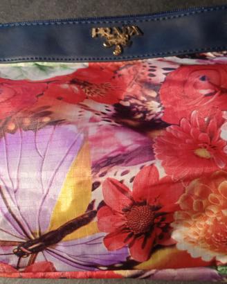 pochette beauty multicolore fiori / blu