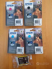 Cartucce Epson T1301-T1302-T1303-T1304 XL