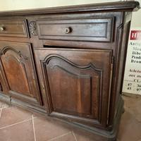 Antica credenza francese in rovere scolpito