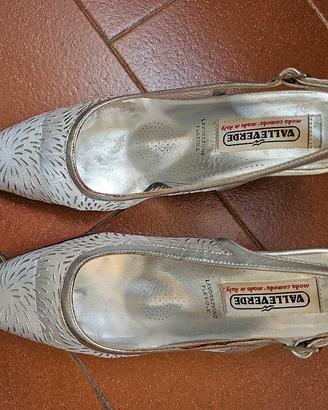 Scarpe donna argentate n.38 Valleverde 