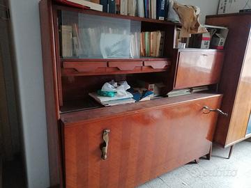 Mobile letto scomparsa anni 60 vintage legno