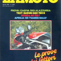 rivista LA MOTO numero 4 anno 1985