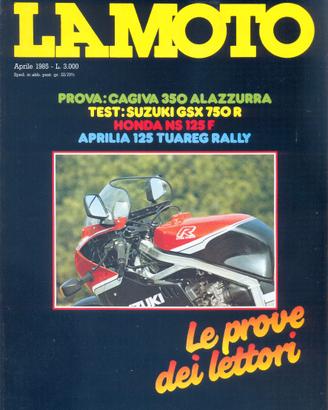 rivista LA MOTO numero 4 anno 1985