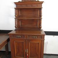 CREDENZA A MENSOLE in Massello Noce Nazionale