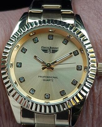 Orologio donna Pierre Bonnet  Oro quarzo  Seiko