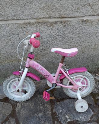 bicicletta Barbie con ruotine
