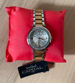 Orologio Capital  Bicolore con Brillantini Nuovo!