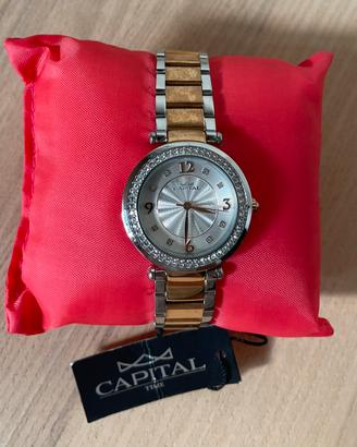Orologio Capital  Bicolore con Brillantini Nuovo!