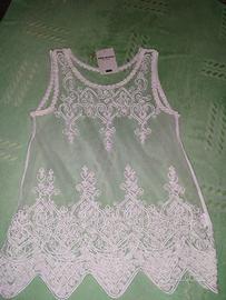 Canotta in organza made in France