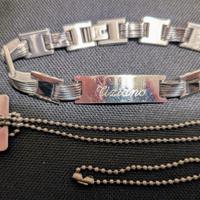 Collana con piastrina + bracciale "Tiziano"
