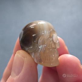 Intaglio naturale teschio Agata del Brasile