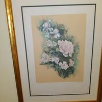 Litografia Vespignani anno 1980 raffigurante fiori