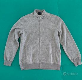 Felpa grigia con zip, Champion, Taglia XXL, nuova