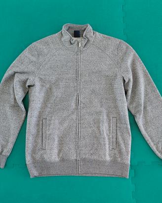 Felpa grigia con zip, Champion, Taglia XXL, nuova
