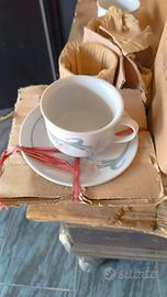 Tazzine da Tè in Porcellana Vega Napoli