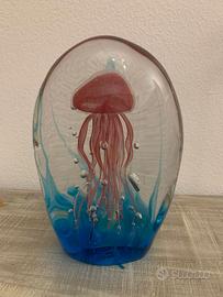 Scultura Medusa vetro di Murano