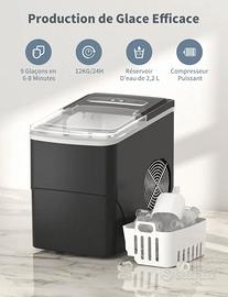 Fabbricatore Ghiaccio Casa / Bar 12KG/24h, Cubetti