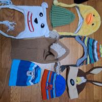 Cappelli, sciarpe e guanti taglia 6-10 anni