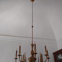 lampadario dorato