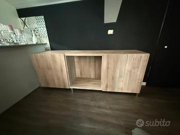 mobile credenza ikea effetto legno 180 cm