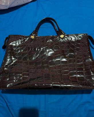 Borsa vintage vera pelle coccodrillo