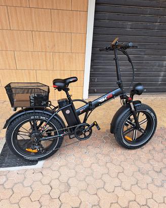 Bici elettrica Fat bike Rks Nero M