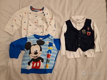 Maglione camicia neonato 18 mesi 