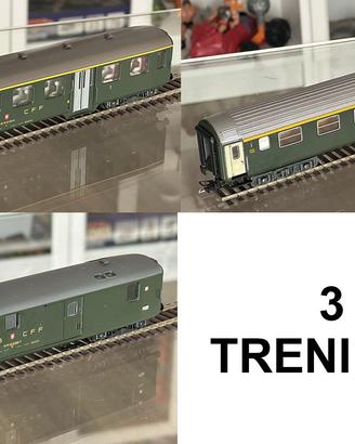 Lotto 5 Treni SBB CFF FFS, Roco + Liliput Sc. H0
