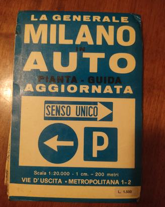 Milano mappa + guida automobilistica 