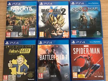 Vari giochi Ps4