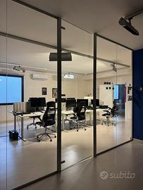 2 PARETI +2 PORTE in VETRO (trasporto e montaggio)