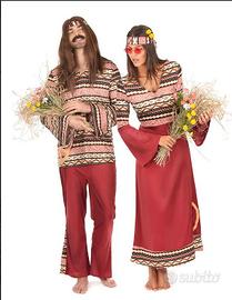 travestimento hippy per carnevale-set lui e lei