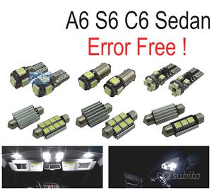 KIT 11 LAMPADE LED INTERNE PER AUDI A6 S6 RS6 C6 S