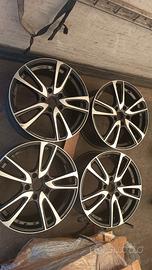 cerchi 8x18 black mirror 5 x120 audi vw