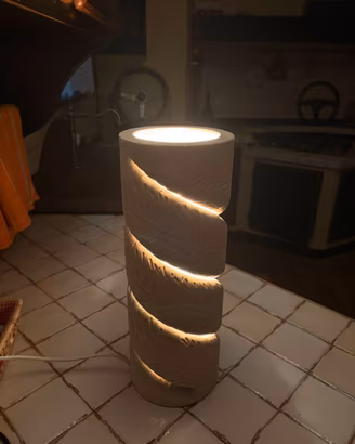 Lampada decorata / diffusore essenze vintage 40cm