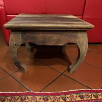 Tavolino etnico sheesham originale massiccio