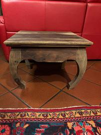 Tavolino etnico sheesham originale massiccio