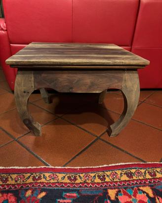 Tavolino etnico sheesham originale massiccio