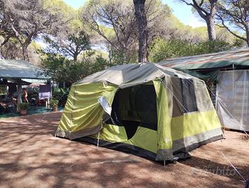 Tenda outsunny family 4 8+ attrezzatura campeggio