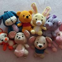Personaggi,portachiavi Winnie the Pooh,fatti a man