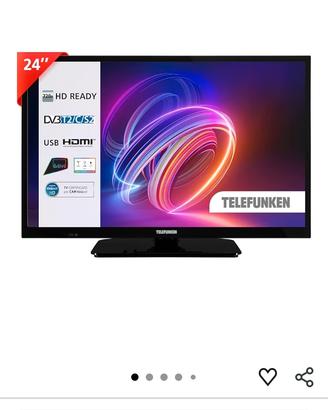 TV Telefunken 24 pollici HD nuova 