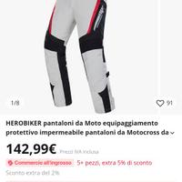 pantaloni moto mai usati.