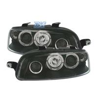 FARI PER FIAT PUNTO 99-03 ANGEL EYES FONDO NERO